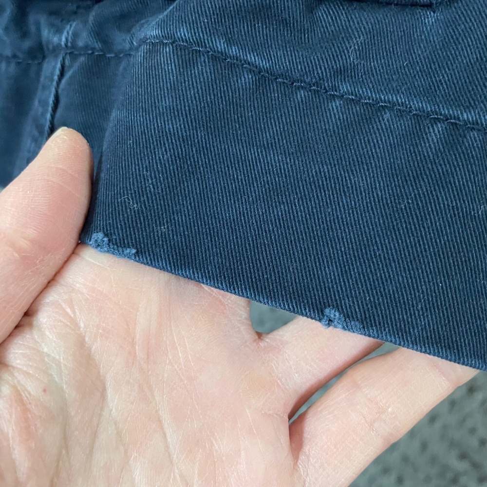 Vintage Polo Ralph Lauren Gellar Fatigue Short Cargo Chin Men 35 Blue Distressed - Picture 5 of 8